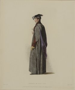 Student i sivilrett, gravert av J. Agar, publisert i R. Ackermanns 